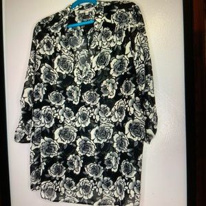 Women’s sheer long sleeve top